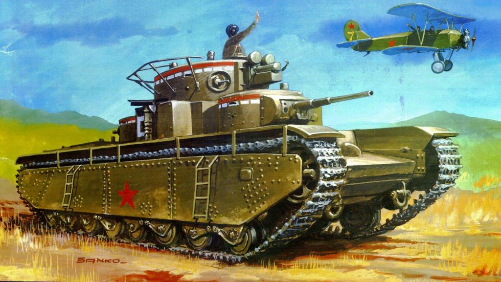 Engenheiros russos recriam lendário tanque soviético T-35