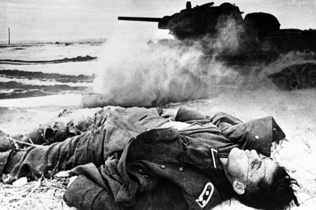 Soldado alemão morto na WW2