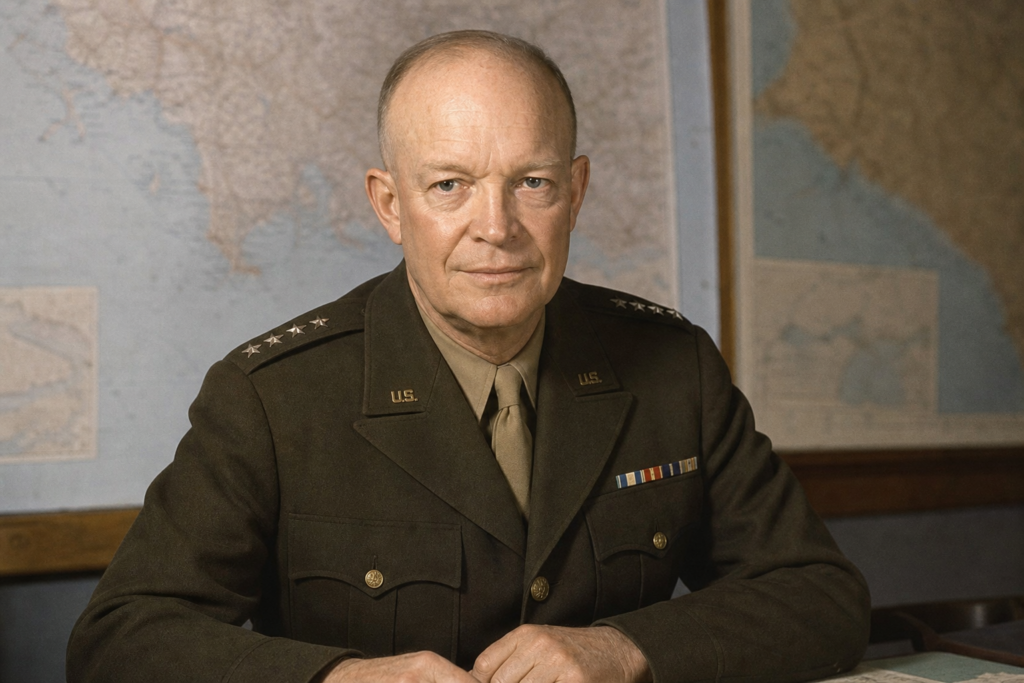 Dwight D. Eisenhower durante o período de comando da Operação Torch
